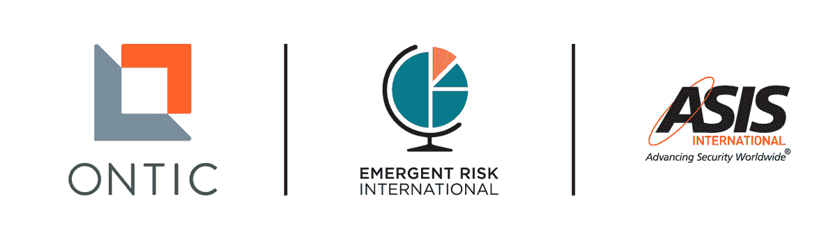 Ontic, Emergent Risk International, ASIS Internaltional logos