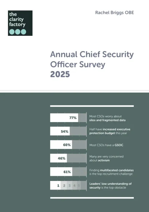  Annual Chief Security Officer Survey 2025 Cover